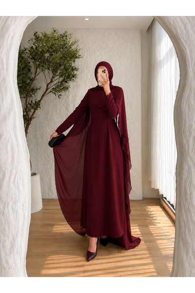 BELLASTORE فستان بتفاصيل عباءة