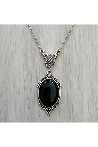 Choice YC4269-1 Goth Vintage Red Black Quartz Crystal Cameo Pendant Necklace ...