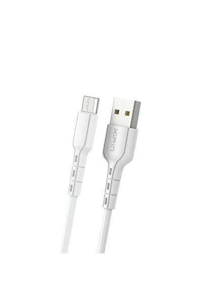 Xipin LX59 Κανονικό Καλώδιο USB 2.0 σε micro USB Λευκό 1μ