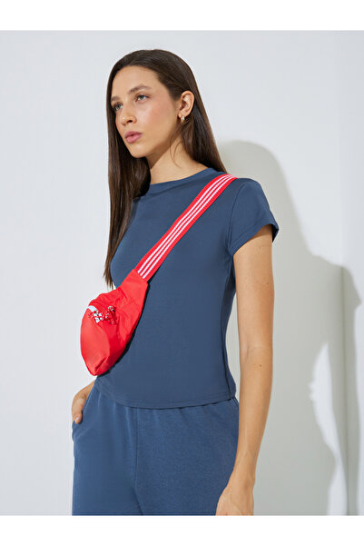 Styli Blue Slim Fit Round Neck T-Shirt