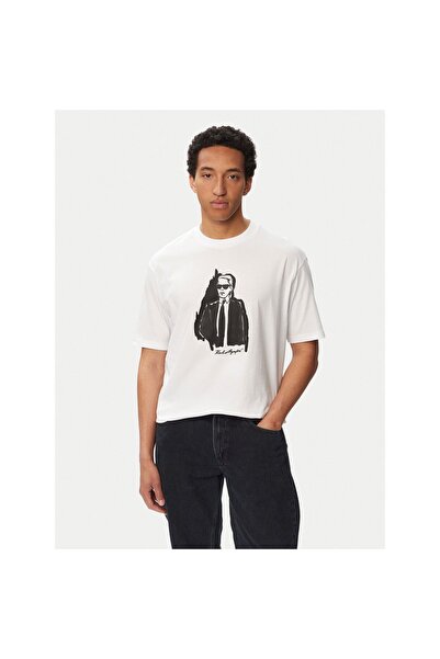 Karl Lagerfeld Ανδρικό T-shirt 755143 563225 Λευκό