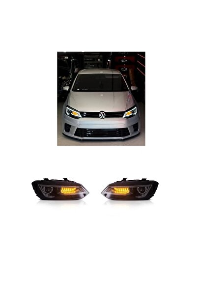 X POWER TUNİNG volkswagen polo 2009.2013 audi dizayn mercekli ledi far