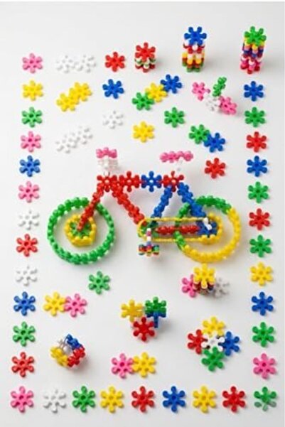 Yıldızan Snowflake Educational Blocks 130 Pieces - Children's Intelligence De...