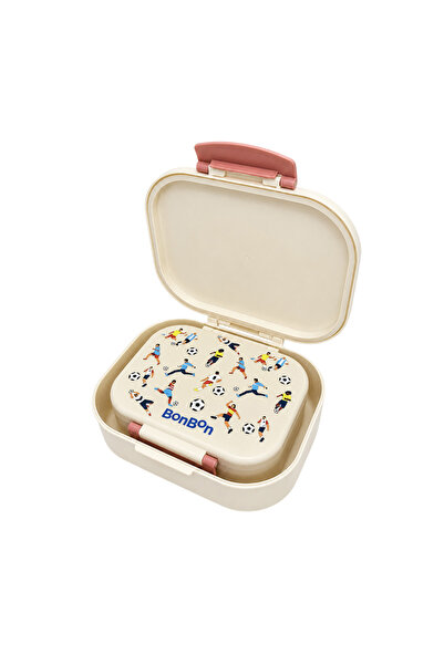 BONBON - 4-Compartment Lunch Box - Football - 2 Pc Set