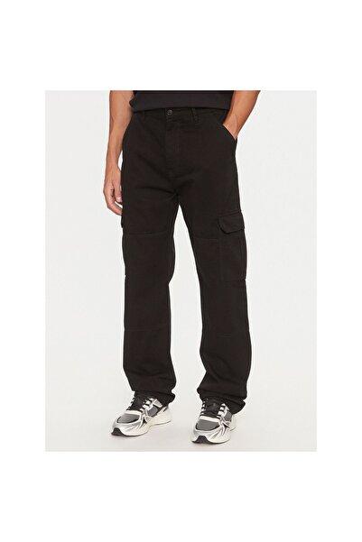 Guess Pantaloni chinos bărbați M4YB40WGCV1 Negru