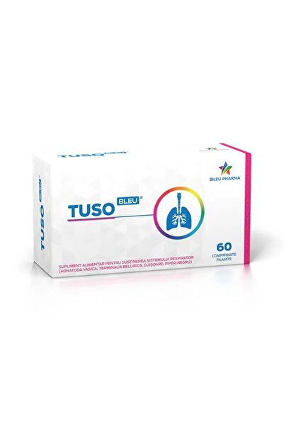 Pharma Tuso bleu, 60 comprimate, Bleu