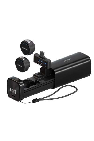 Green Lion GM-93X Microphone for Type-C Devices, 2 Mics & 1 Receiver, 360° Pi...