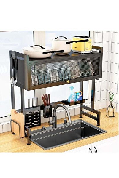 ZAICA Over the Sink Dish Drying Rack – 85cm Stainless Steel Dish Drainer with...