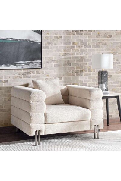 PAN HOME KARON SINGLE SEATER SOFA - BEIGE