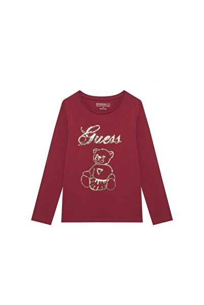 Guess Bluză de fată K5BI03J1314 Roșu