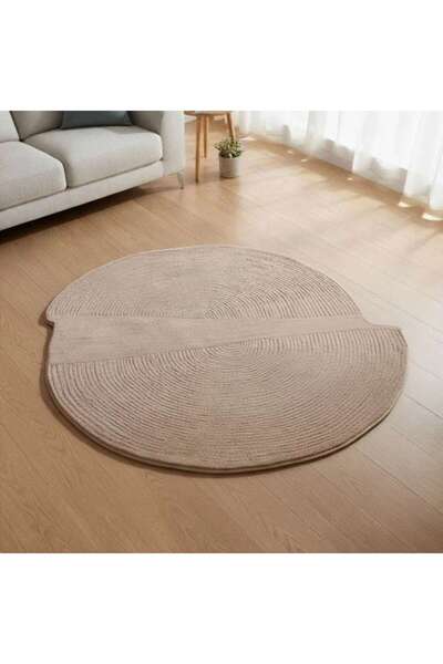 PAN HOME Oregon Hand Tufted Wool Rug 185x195cm - Beige