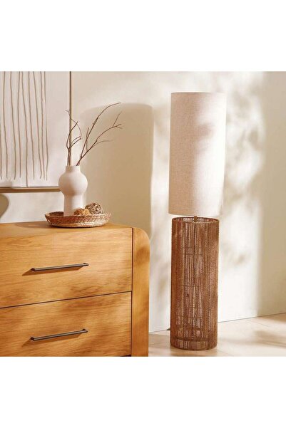 PAN HOME Donchic E-27 Abaca Floor Lamp 29x29x134cm - Natural