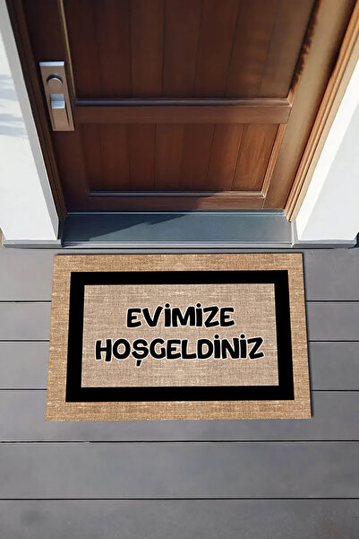 PASPAS HOME Evimize Hoşgeldiniz - Kapı Önü Paspası Dijital Baskı