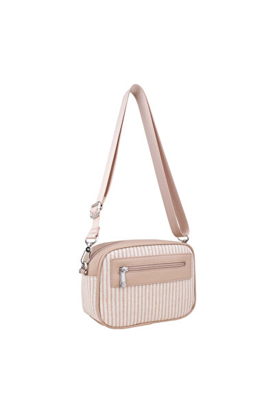 dukidasoturkiye Duki Daso Beige White Striped Women's Cross Shoulder Bag |   ...
