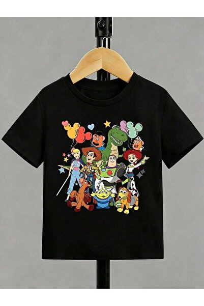 SVART WEAR تي شيرت للأطفال والمراهقين مطبوع عليه Toy Story، مصنوع من القطن بن...