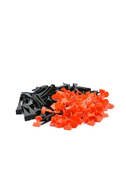 GEKO Sistem de nivelare a plăcilor ceramice, 100 pene și 500 cleme de 1,5 mm,...