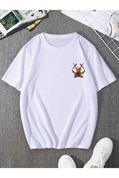 bellanova Hanan Unisex Colorful Oversize Printed T-Shirt Streetwear Comfortab...