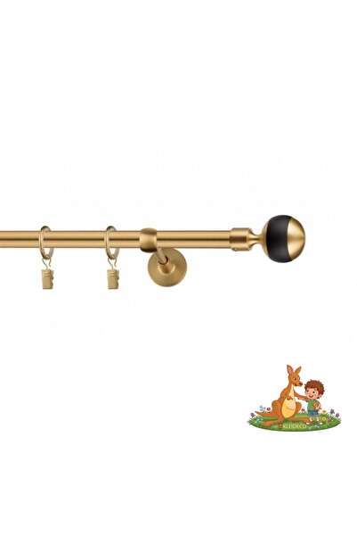 KLEIDECO Galerie simpla perdea HAWAII, Metal, Diametru 19mm, Capete OAHU, 240...