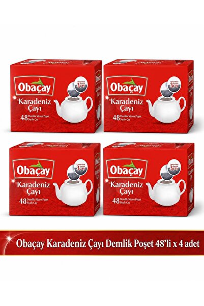 Obaçay Black Sea Tea Infuser Bags 48 X 4 Pieces