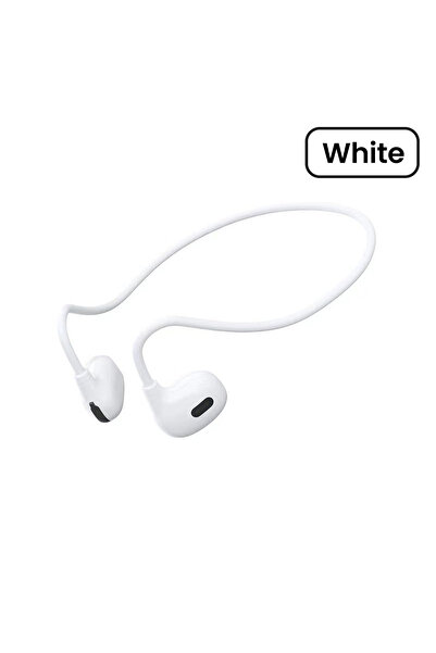 Choice1 WHITE OWS Wireless Bluetooth Headphones Bone Conduction Bluetooth5.2 ...