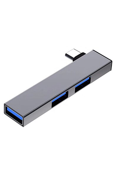 choice2 محول USB نوع C بزاوية 90 درجة، محطة إرساء بـ 4 منافذ لنقل البيانات، م...