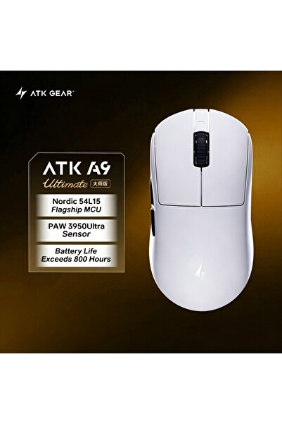 Choice15 A9 Ultimate White ATK A9 Air Tri Mode Dual 8K Wireless Gaming Mouse ...
