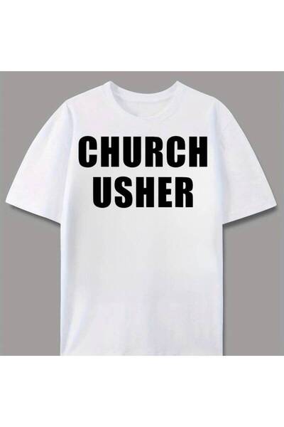 01THEONE Usher Men'S T-Shirt Religious Church Service Seasonal Gift for Faith...