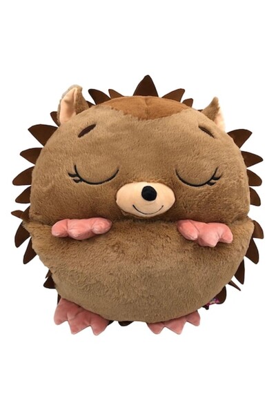 HAPPY NAPPERS Jucărie de pluș 2 în 1 - Ariciul, sac de dormit, maro, 168 cm