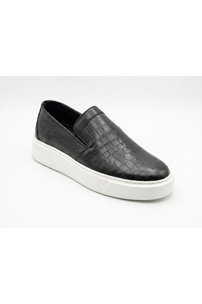ERDOĞAN TULGAR Genuine Leather Crocodile Patterned Lightweight White Eva Sole...