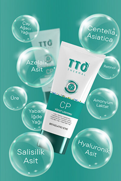 TTO Thermal CP Beyazlatıcı Vücut Losyonu Cilt Tonu Eşitleyici 200 ml