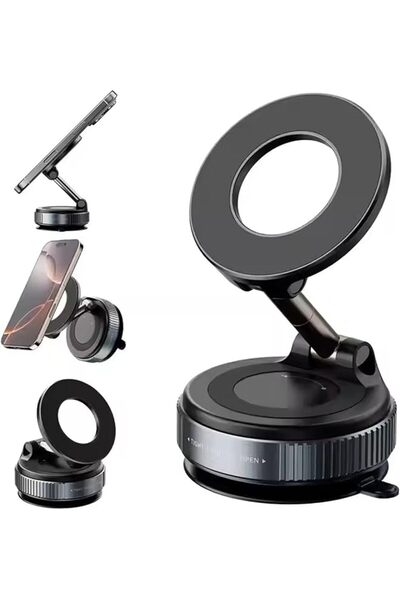 Generic Vibes Magnetic Car Phone Holder with Suction Cup – Compatible with Ma...
