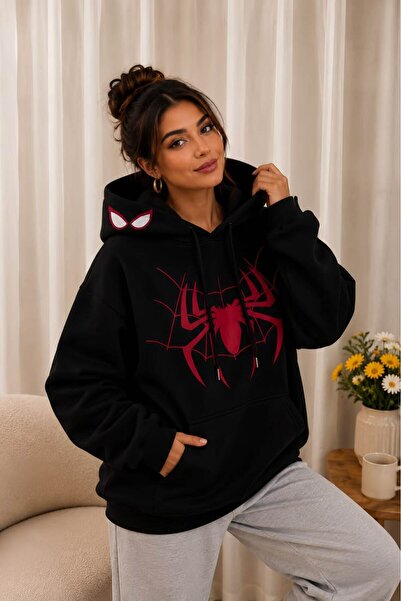 classy moda Unisex Front Graphic Printed Hooded Kangaroo Pocket 3-Thread Comb...