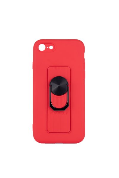 Techwave Θήκη σιλικόνης με δαχτυλίδι για iPhone 7 / 8 / SE 2020 / SE 2022 κόκ...