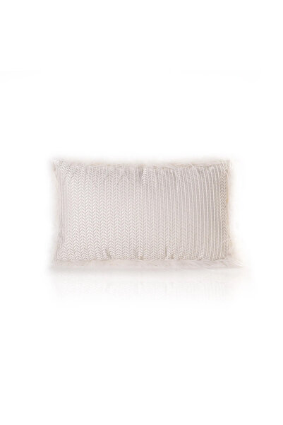 Midas Furniture JACQUARD CUSHION 50X30CM WHITE
