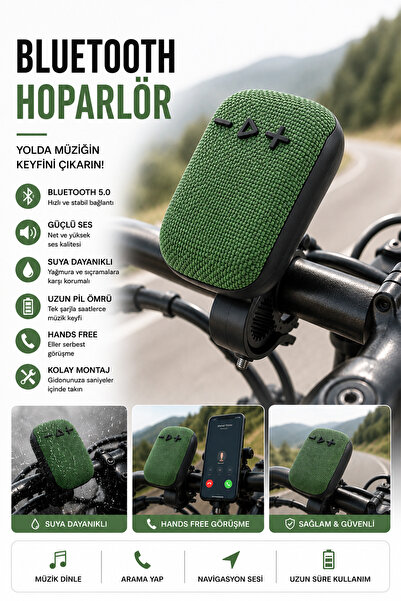 Happy Owl Bluetooth Gidon Hoparlörü Kablosuz Taşınabilir Bisiklet Motor Scoot...
