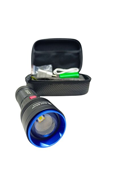 GoldSilver GS-14300 Şarjlı Avcı Feneri | 30W 3000 Lümen | 8000 mAh Li-ion Bat...