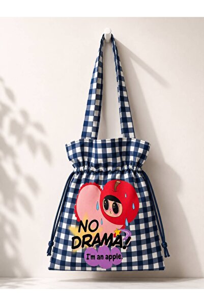 Planet Butik No Drama Drawstring Cloth Bag