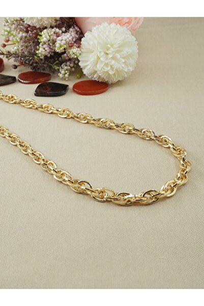 Bilge Takı Vip Xuping Thick Interwoven Ring Model Luxury Steel Necklace, Non-...