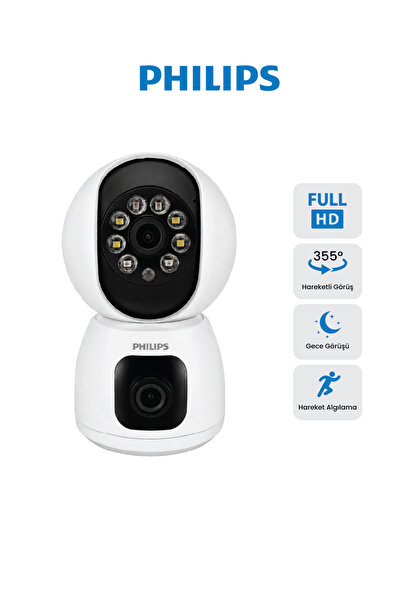 Philips TAI3320 Full HD Akıllı Ev Kamerası |Hareket Algılama | Gece Görüşü | ...