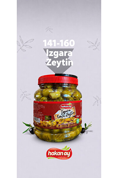 Hakan Ay Gemlik Zeytinleri Hakan Ay Zeytincilik 4XL Izgara Siyah Zeytin 140-1...