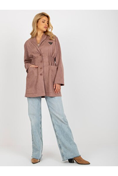 LAKERTA Palton Dama, LAKERTA, Bumbac, Maneca lunga, Roz inchis, model LK-5091...