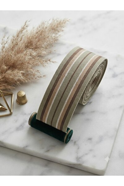 satab French Striped Burlap Grosgrain -55Mm -10Meters