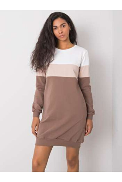 rue parıs Rochie Dama, RUE PARIS, Bumbac, Rochie dreapta, Maro inchis, model ...