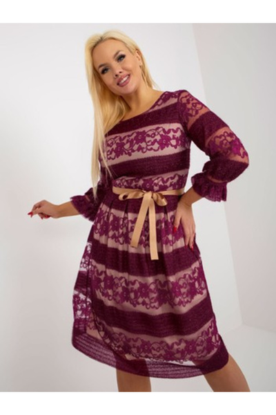 LAKERTA Rochie Dama, LAKERTA, Poliester, Rochie evazata, Mov, model LK-SK-507...