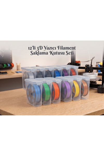 Geseus 3D Printer Filament Storage Container Set with Air-Tight Seal 4.5 Lt S...