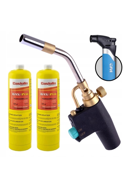 TC Technic Arzător pe gaz MAPP Propan pentru lipit Turbo 2800 ° C 2X BUTLA CA...