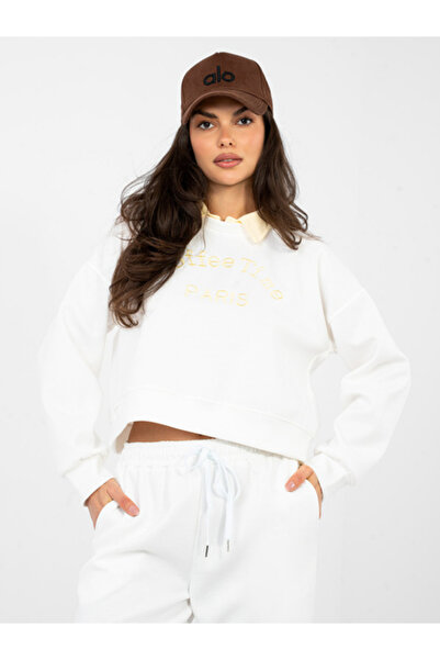 Italy Moda Complete dama long sleeve, printed, italy fashion, ecru comfort mo...