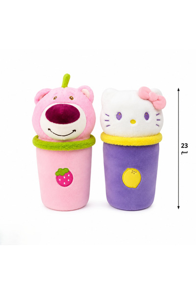 wafra store Cute Cartoon Character Doll in Colorful Cup Soft Plush Toy for Ki...