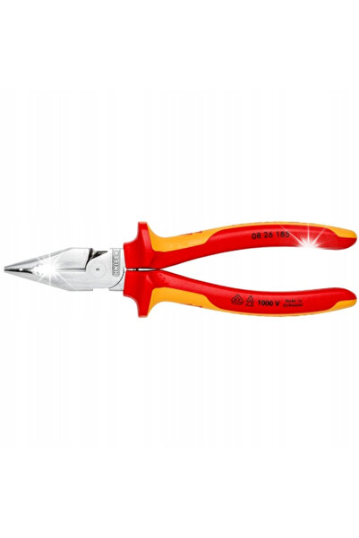 Knipex Clești ascuțiți din oțel, PVC, 185 mm. 08 26 185