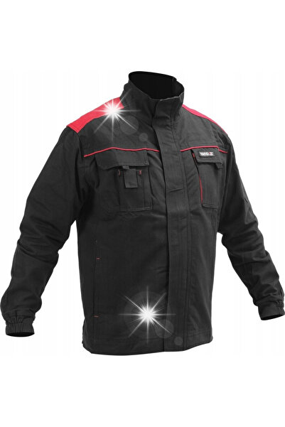 yato Jachetă de lucru cu fermoar, 7 buzunare, bumbac, L